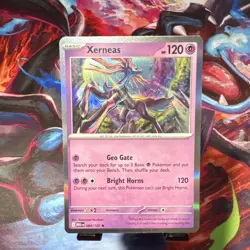 Pokemon Xerneas Me01 Mega Evolution 064/132 Holo Basic 120 HP English Card - Image 1