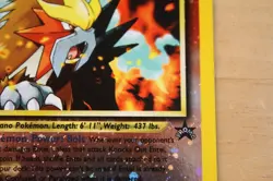 Entei 2001 Black Star Promos 34 Reverse Holo Swirl Pokemon Card - Image 4