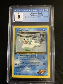 Pokemon TCG Cards 1st Edition Misty's Seel 91/132 Gym Challenge NM - Image 1