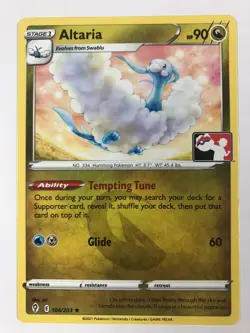 Altaria 106/203 Pokemon Prize Pack Promo Stamped Pokemon Card NM - Image 1
