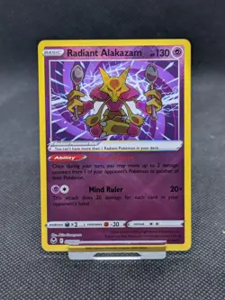 Pokemon Card Radiant Alakazam 059/195 Silver Tempest MINT! - Image 1