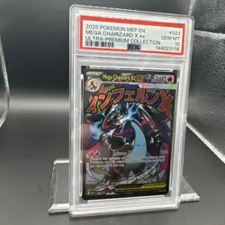 2025 Pokemon Mega Evolutions Mega Charizard #023 UPC Promo EN Graded PSA 10 - Image 4