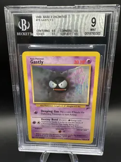 Gastly 075/130 Base Set 2 Regular BGS 9 Pokemon Mint Vintage WOTC - Image 1
