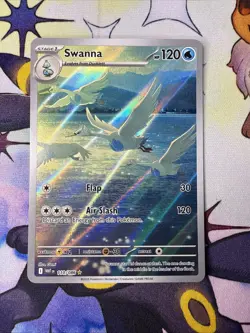 Pokemon TCG Swanna Illustration Rare 110/086 White Flare NM English - Image 1