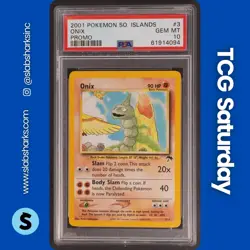 2001 POKEMON SOUTHERN ISLANDS #3/18 ONIX PROMO PSA 10 - Image 1