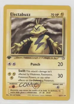 Electabuzz 1st Ed. Pokemon Neo Genesis #33 2000 - Image 1