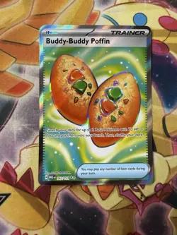 Pokemon TCG ME01: Mega Evolution #167/132 Buddy-Buddy Poffin NM - Image 1