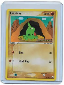 Larvitar [Reverse Holo] #51 Pokemon Dragon Frontiers - Image 1