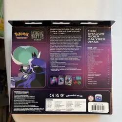 Pokemon Pokemon TCG: Shadow Rider Calyrex VMAX League Battle Deck Cards NEW - Image 2