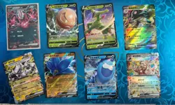 Pokemon Lot, 8 Ex V VStar Full Art Holo Ultra Rare - Mixed Languages - I Combine - Image 1