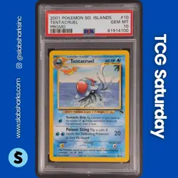 2001 POKEMON SOUTHERN ISLANDS #10/18 TENTACRUEL PROMO PSA 10 - Image 1