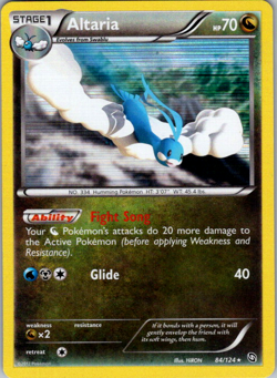 Pokemon TCG Altaria Dragons Exalted 84/124 Holo Holo Rare VLP - Image 1