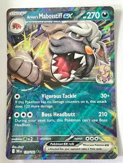 Arven’s Mabosstiff ex 139/182 Double Rare Destined Rivals Pokemon - Near Mint NM - Image 1