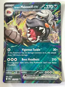 Arven’s Mabosstiff ex 139/182 Double Rare Destined Rivals Pokemon - Near Mint NM - Image 3