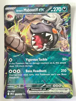 Arven’s Mabosstiff ex 139/182 Double Rare Destined Rivals Pokemon - Near Mint NM - Image 5