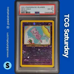 2001 POKEMON SOUTHERN ISLANDS PROMO #1/18 MEW HOLO PSA 6 - Image 1