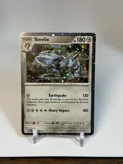 Pokemon Paradox Rift Steelix 125/182 Cosmos Holo Exclusive Promo NM - Image 1