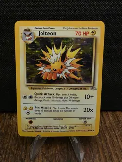 Pokemon TCG Jolteon Jungle 4/64 Holo Unlimited Holo Rare NM/LP - Image 1