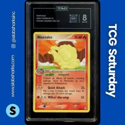 2004 POKEMON EX HIDDEN LEGENDS #22/101 NINETALES TAG 8 - Image 1