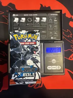 22.83g Heavy - Pokemon TCG S&V - Black Bolt Booster Pack! Semi GOD U - Image 1