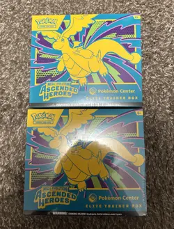 X2 Pokemon Ascended Heroes Pokemon Center ETB New Sealed IN HAND - Image 1