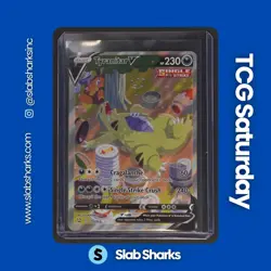 2021 POKEMON SWORD & SHIELD BATTLE STYLES #155/163 TYRANITAR V ALTERNATE ART - Image 1
