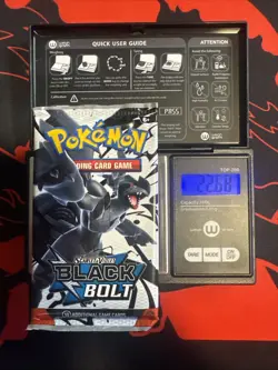 22.68g Heavy - Pokemon TCG S&V - Black Bolt Booster Pack! Semi GOD U - Image 1