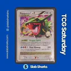 2007 POKEMON DIAMOND & PEARL BLACK STAR PROMO #DP47 RAYQUAZA C LV.X - Image 1