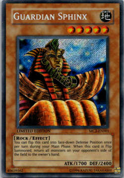 YuGiOh Guardian Sphinx MC2-EN001-Secret Rare - Image 1