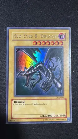 Red-Eyes B. Dragon SDJ-001 YuGiOh Starter Deck: Joey Ultra Rare VLP - Image 1