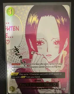 You'll Frighten Me... Alternate Art - OP14-118- One Piece: The Azure Sea's Seven - Image 1