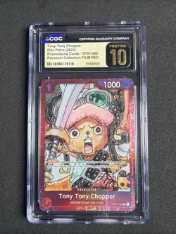One Piece Tony Tony Chopper ST01-006 Promo FILM RED — CGC 10 Pristine - Image 1
