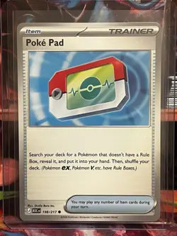 Pokemon TCG Poke Pad Trainer Card 198/217 Ascended Heroes NM English Regular - Image 1