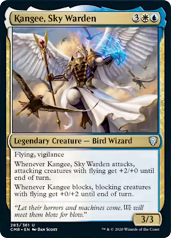 Kangee, Sky Warden FOIL Commander Legends NM White Blue Uncommon CARD ABUGames - Image 1