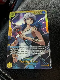 Bandai One Piece Card Game EB03 Trafalgar Law Foil Rush Character Card English - Image 2