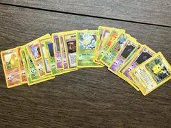 '99-'00 Pokemon TCG Card Lot (20) - Pikachu, Charmander, Others- Varying Cond. - Image 1