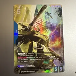 The-O GD03-002 LR+ Alt Art Steel Requiem Gundam TCG Card Game CCG English - Image 1