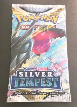 Pokemon TCG: Sword & Shield Silver Tempest Booster Pack - 10 Cards SEALED 820650850929 - Image 1