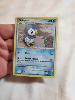DAMAGED Piplup 93/130 Holo - Diamond and Pearl - Pokemon Card - Image 1