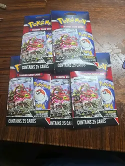 POKEMON TCG 25 Card Mystery Pack with 1 Foil Card Guaranteed NEW FREE SHIPPING - Image 1