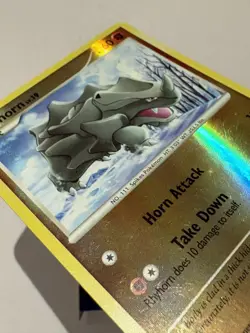 Pokemon TCG: Rhyhorn 95/130 (2007) Diamond & Pearl • Reverse Holo Card LP+ - Image 4