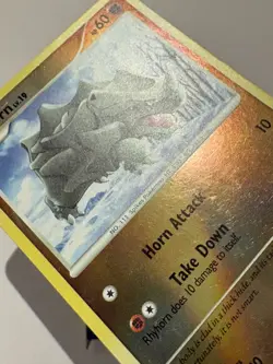Pokemon TCG: Rhyhorn 95/130 (2007) Diamond & Pearl • Reverse Holo Card LP+ - Image 5