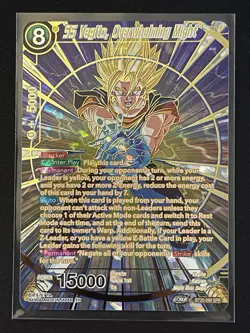Dragon Ball Super Card Game SS Vegito, Overwhelming Might SPR Foil Card - Image 1