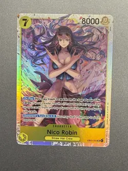 Nico Robin EB03-055 SR Foil English One Piece TCG Card Near Mint - Image 1