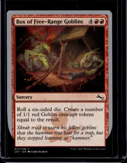 Box Of Free-Range Goblins Magic The Gathering Unstable Card NM X1 - Image 1