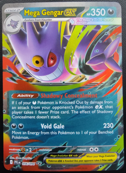 2025 Phantasmal Flames Mega Gengar EX Holo#056(PFL EN)Dbl Rare Pokemon Card! - Image 1
