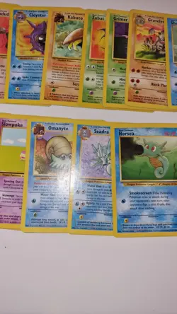 Pokemon TCG Base Set Fossil Cards Bundle Mixed Conditions (Incomplete 18 Cards) - Image 3