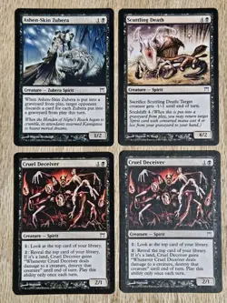 MTG - x14 Spirit Cards. (6 White, 6 Black & 2 Blue. Various Sets. All mint or NM - Image 1
