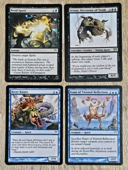 MTG - x14 Spirit Cards. (6 White, 6 Black & 2 Blue. Various Sets. All mint or NM - Image 3
