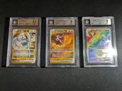 Beckett Graded Pokemon Card Lot - Lugia VSTAR, Palkia VSTAR, Giratina VSTAR - Image 1